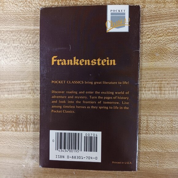 Frankenstein Mary Shelley 1984 B&W Pocket Classics Comic Paperback Vtg  Horror - Picture 2 of 6